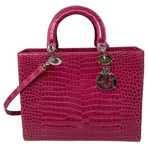 the lady bag dior|lady dior crocodile bag.